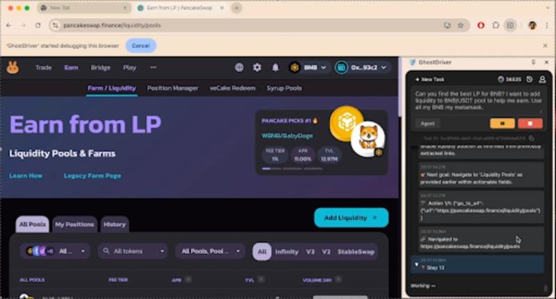 Unleashing Ghostdriver by Tearline: Browser-Native AI Agent