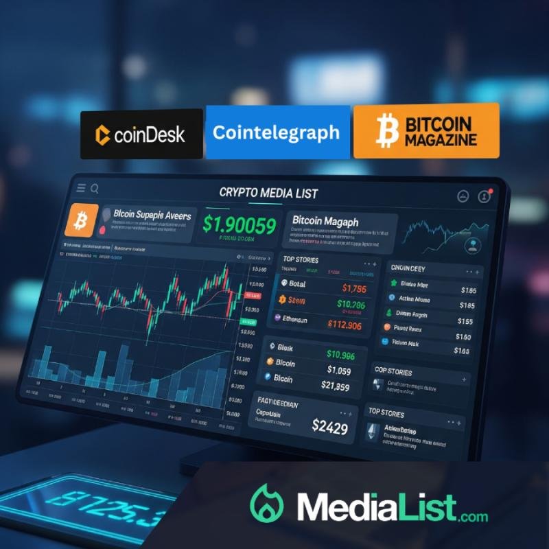 Crypto Media List for Blockchain Projects and Crypto Entrepreneurs